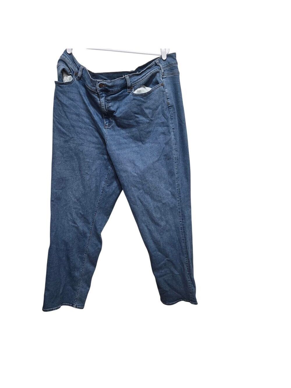 Land's End Recover Mid Rise Straight Jeans 24W Medium Wash